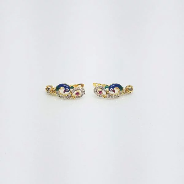Gold Diamond Earring Bali 2.780 g 18kt