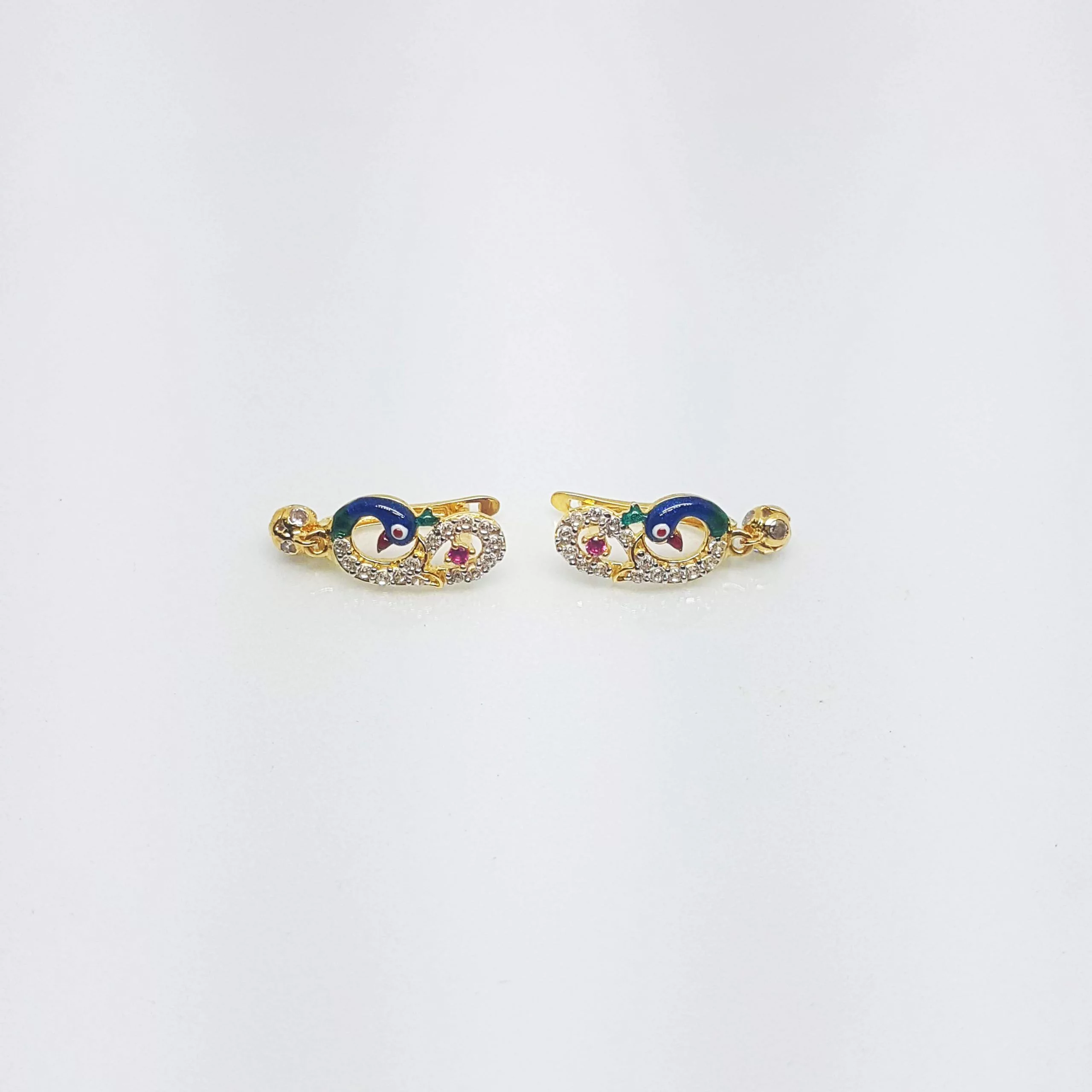 Gold Diamond Earring Bali 2.780 g 18kt - Image 2