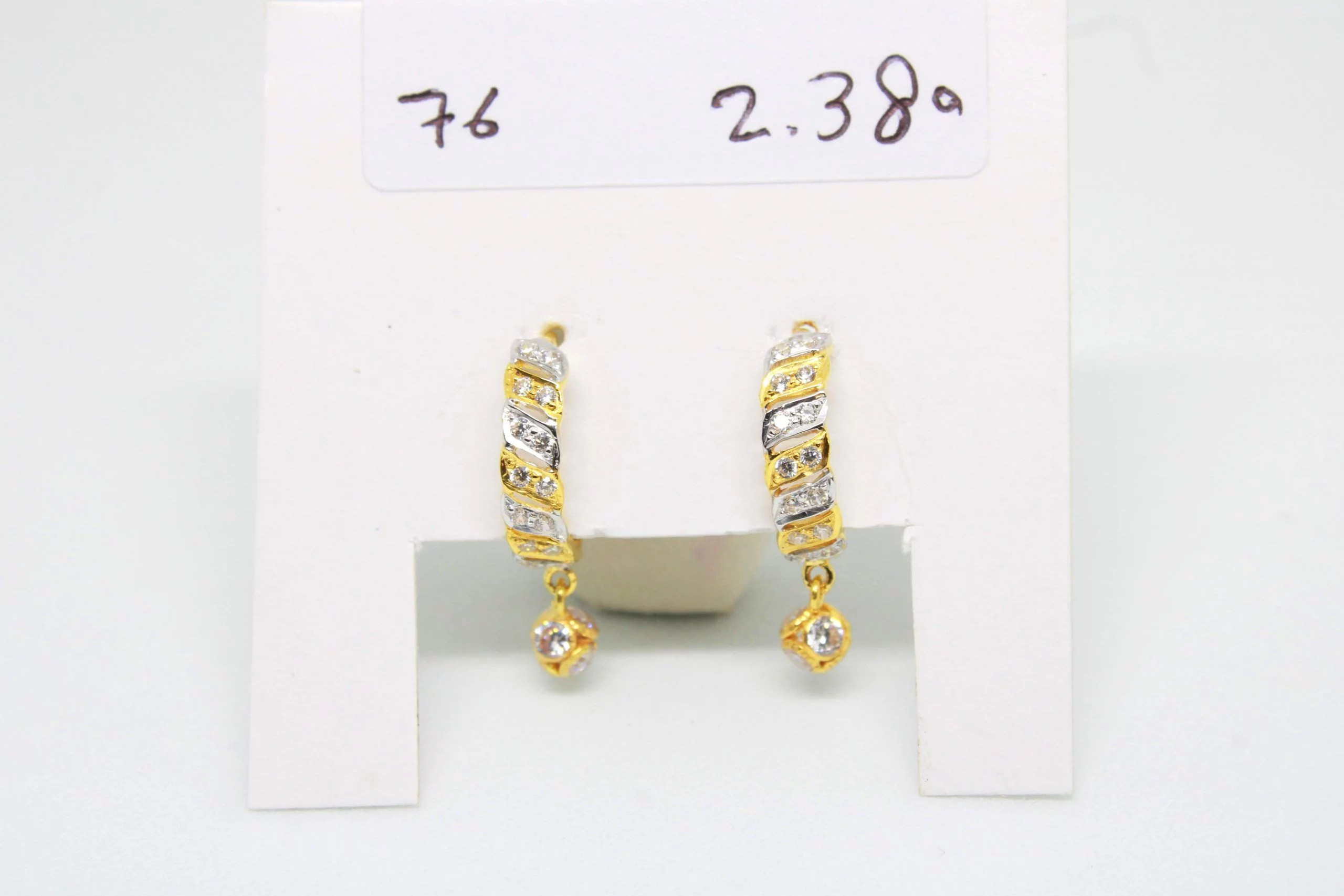 Earring Diamond Bali 2.380 g 18kt - Image 2