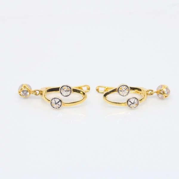 Earring Plain Gold Bali 2.320 g 18kt
