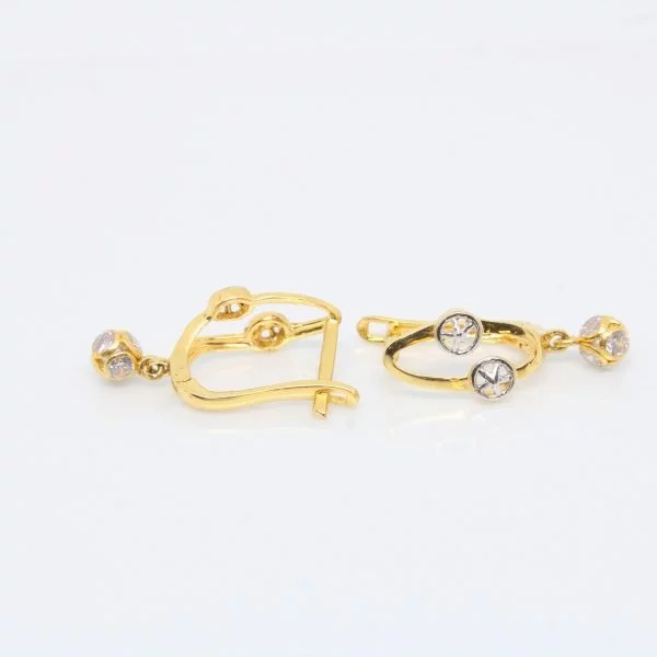 Earring Plain Gold Bali 2.320 g 18kt