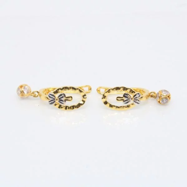 Earring Plain Gold Bali 2.370 g 18kt