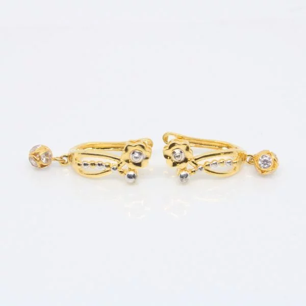Earring Plain Gold Bali 3.160 g 18kt