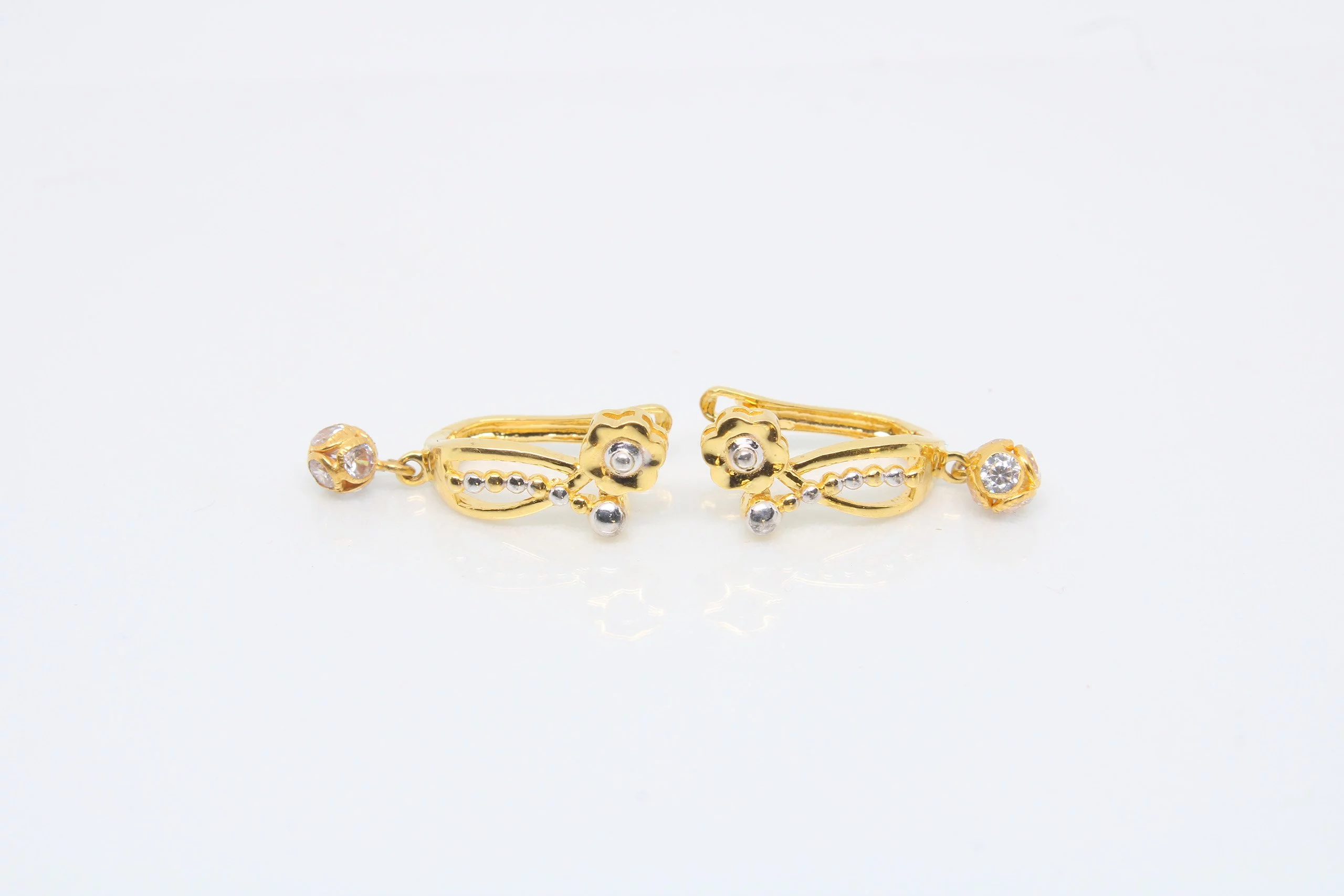 Earring Plain Gold Bali 3.160 g 18kt