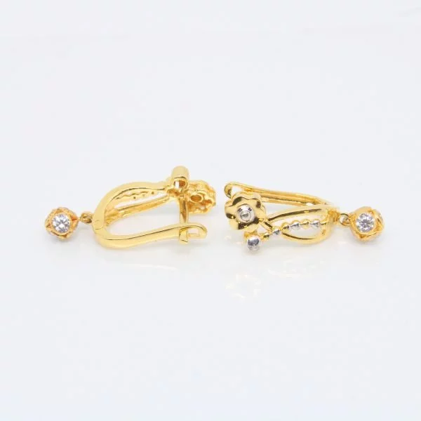 Earring Plain Gold Bali 3.160 g 18kt