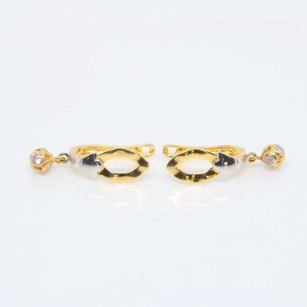 Earring Plain Gold Bali 2.230 g 18kt