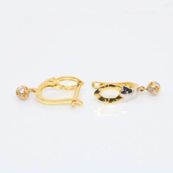 Earring Plain Gold Bali 2.230 g 18kt