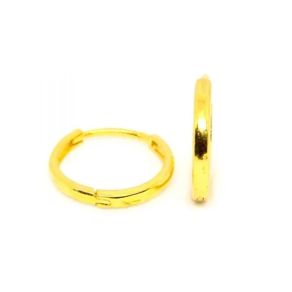 Plain Gold Bali 0.760 g light weight 18 kt