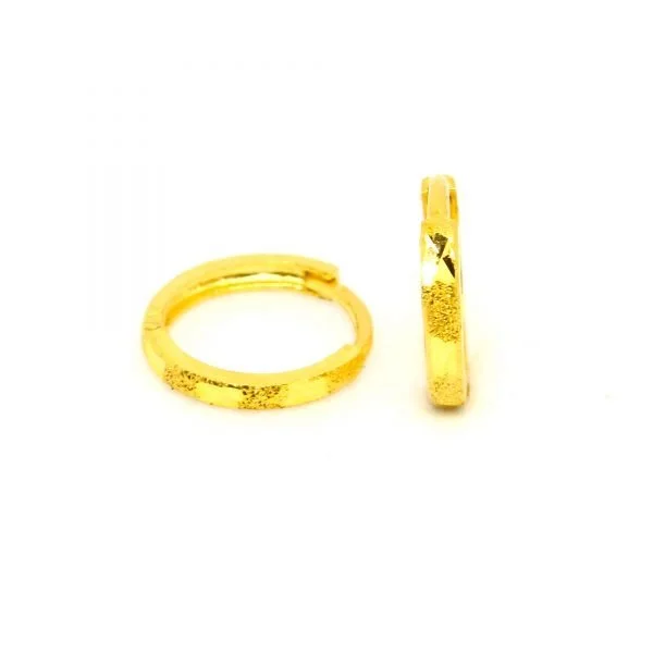 Plain Gold Bali 0.570 g light weight 18 kt