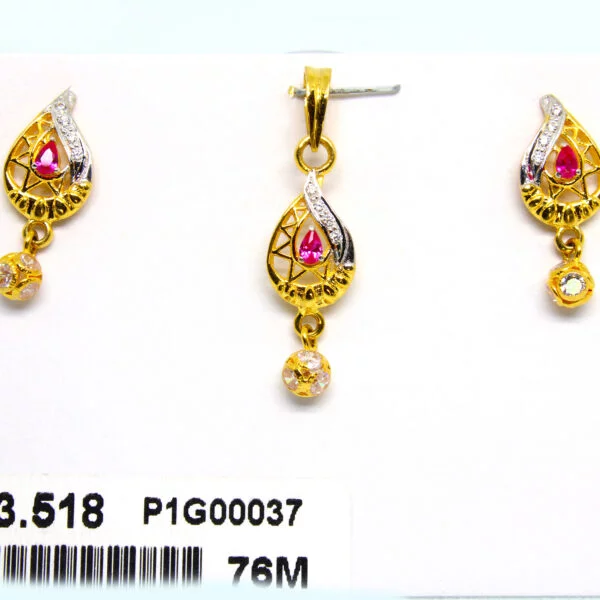 Diamond Pendal Set 3.518 g