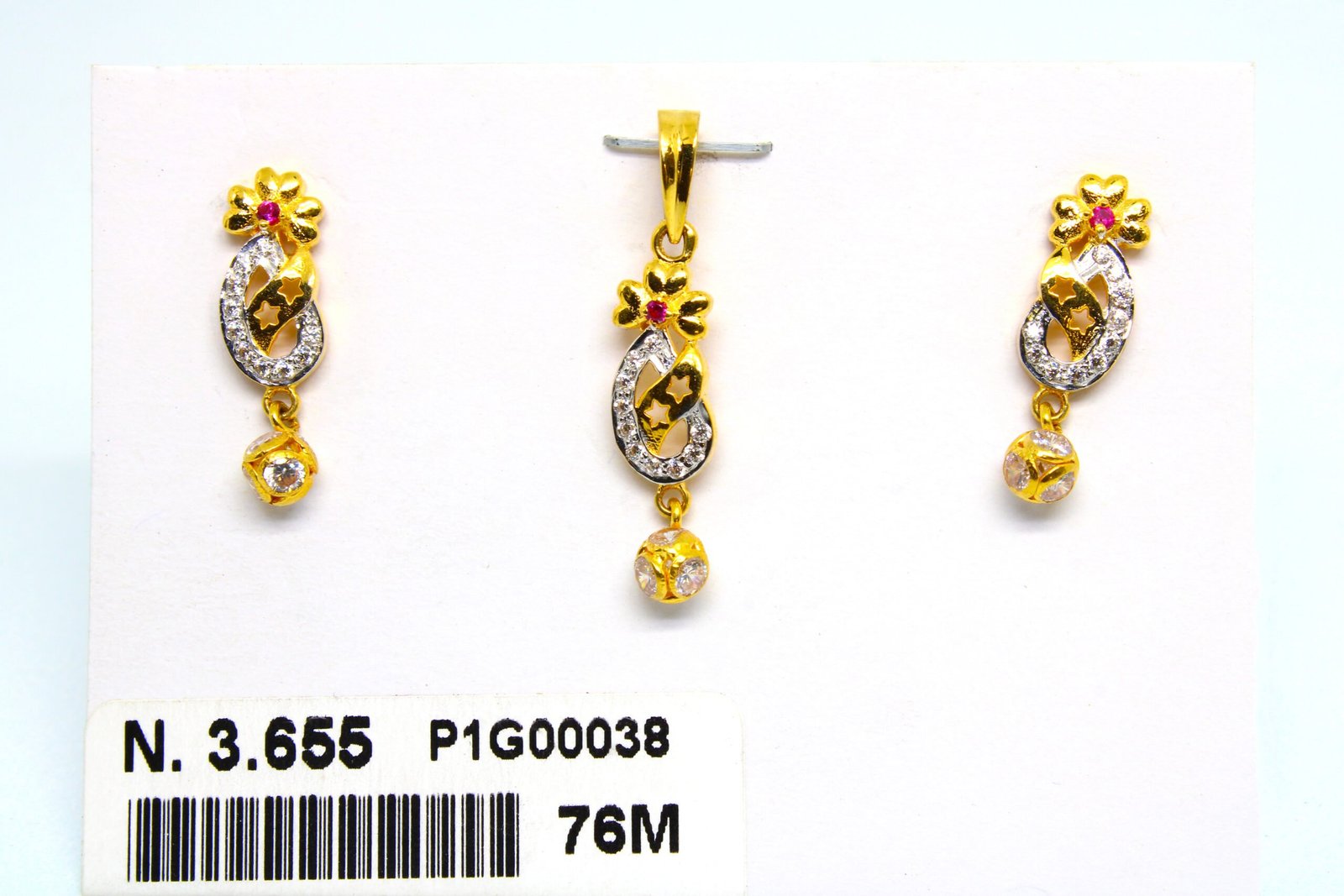 Diamond Pendal Set 3.655 g