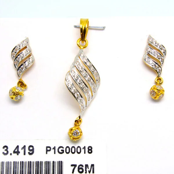 Diamond Pendal Set 3.419 g