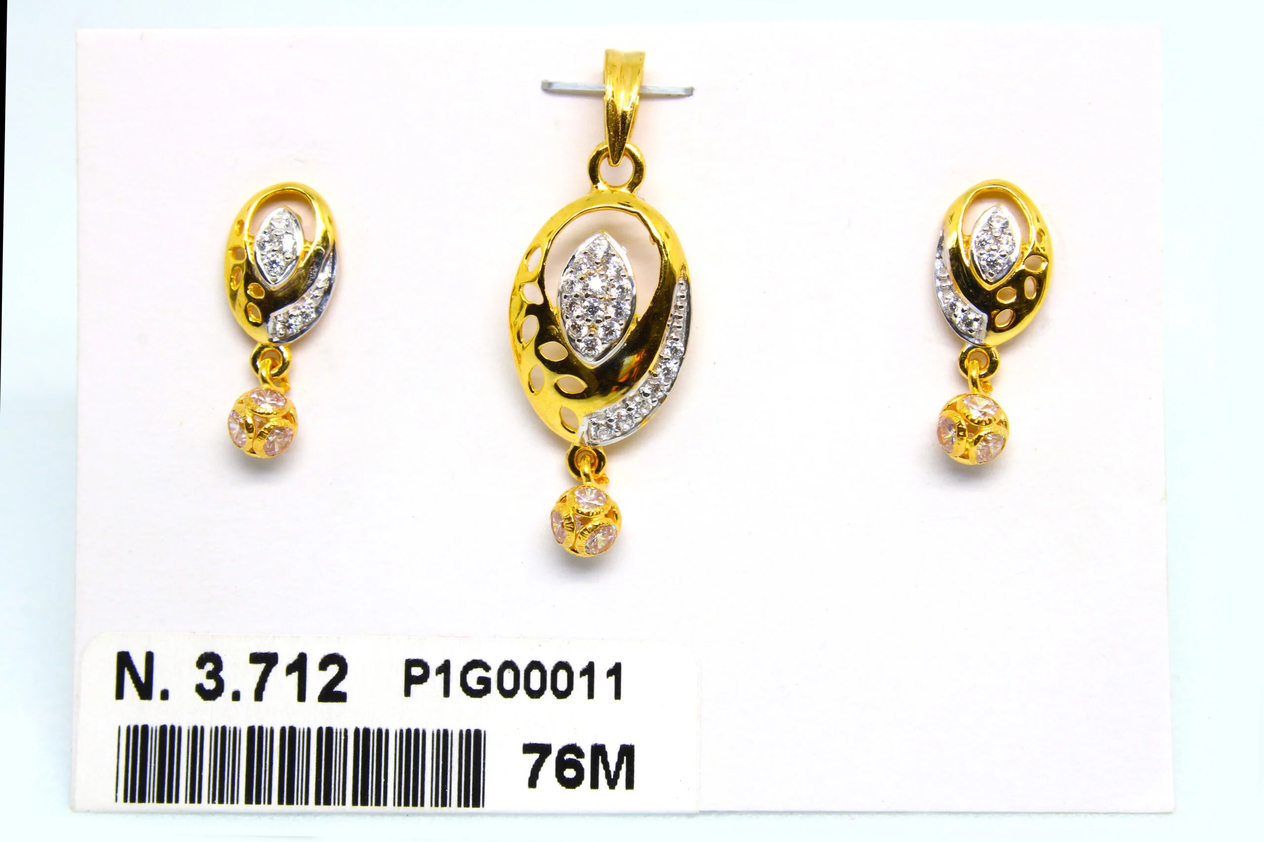 Diamond Pendal Set 3.712 g