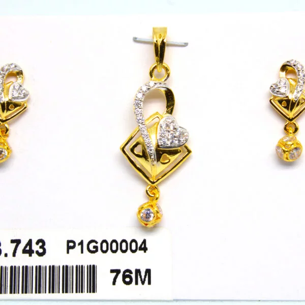 Diamond Pendal Set 3.743 g